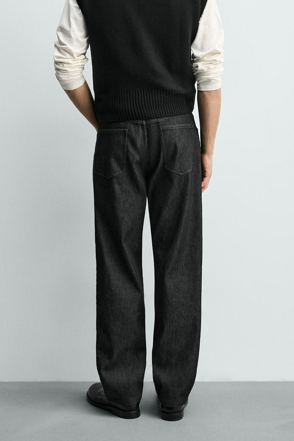 JEANS STRAIGHT FIT T?RMICO / Negro - Zara фото 14