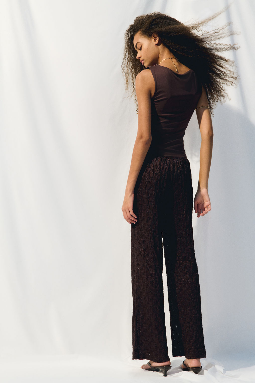 Pantal?n efecto encaje con cord?n de ajuste - H&m фото 9