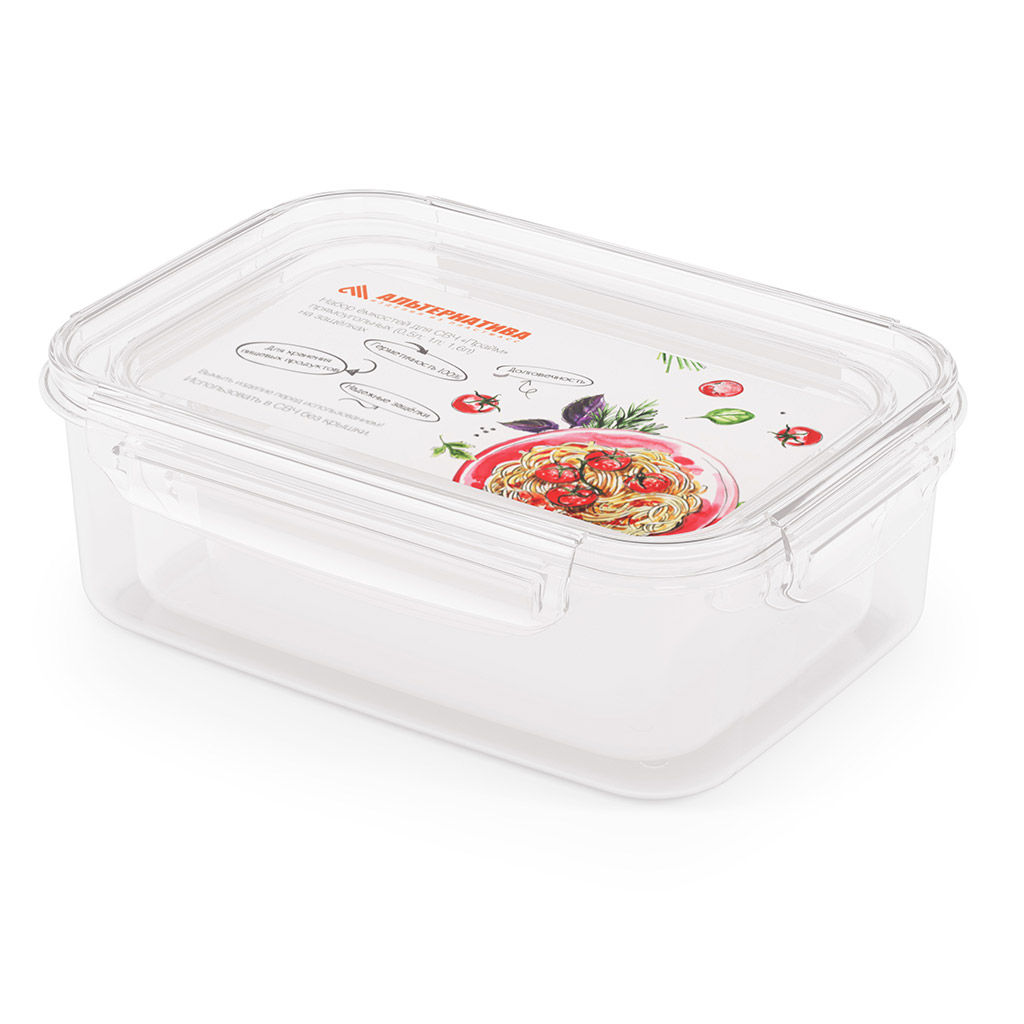 Контейнер для продуктов пластмассовый Прайм набор 3шт: 0,5л, 1л, 1,5л, подходит для СВЧ (Россия) - Домашняя Мода фото 6