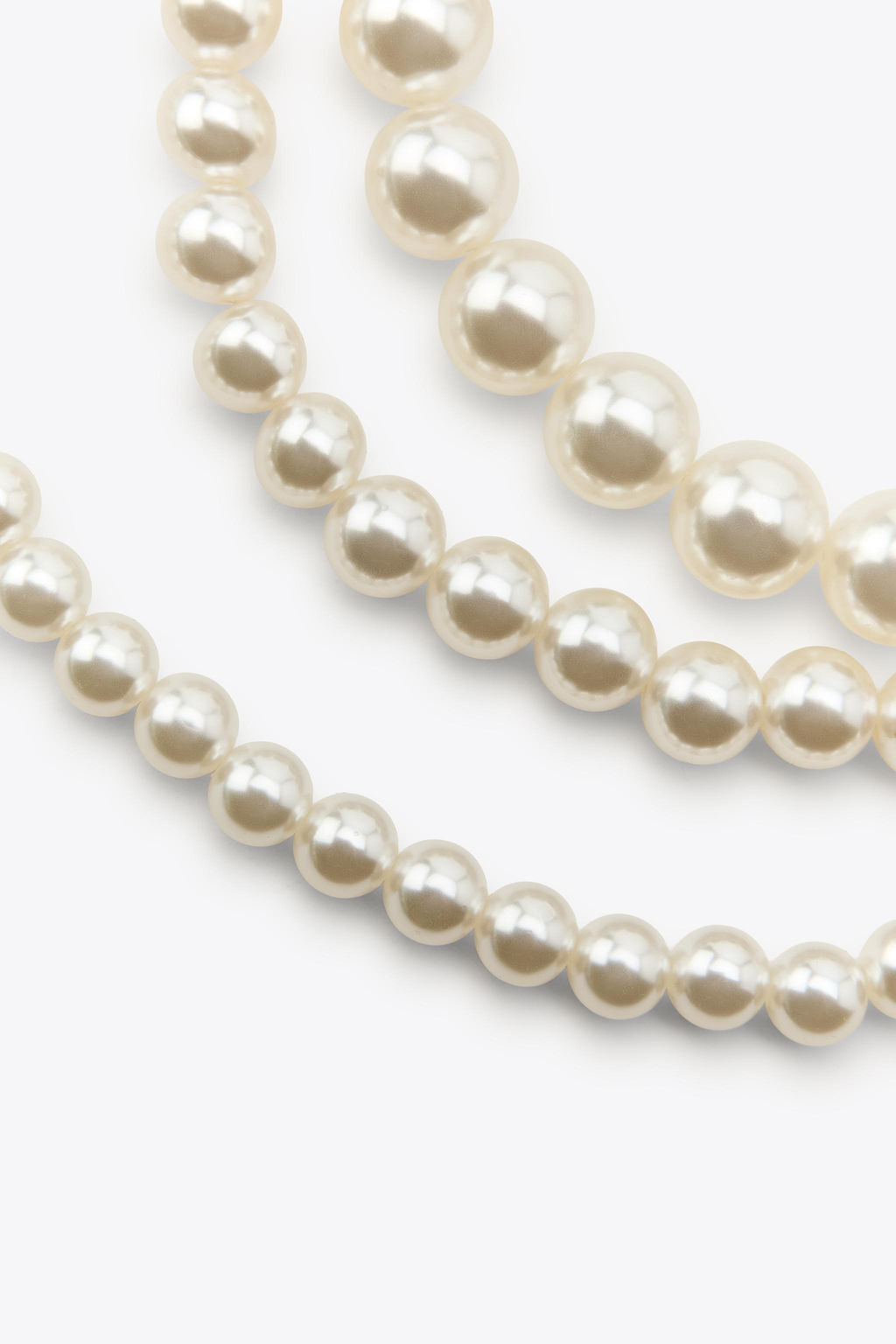 PACK OF 3 PEARL NECKLACES - Zara фото 2