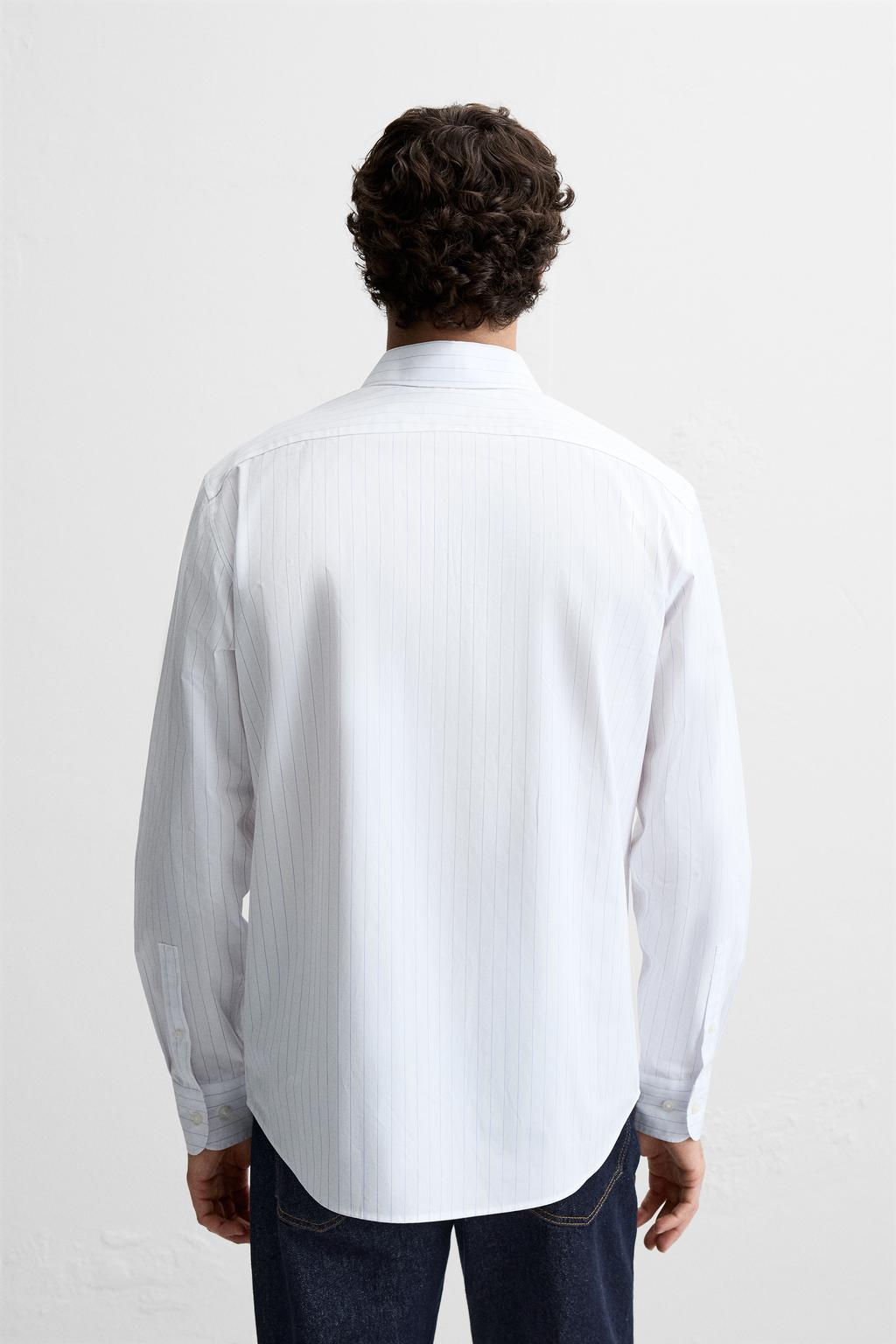 STRIPED EASY CARE SHIRT - Zara фото 3