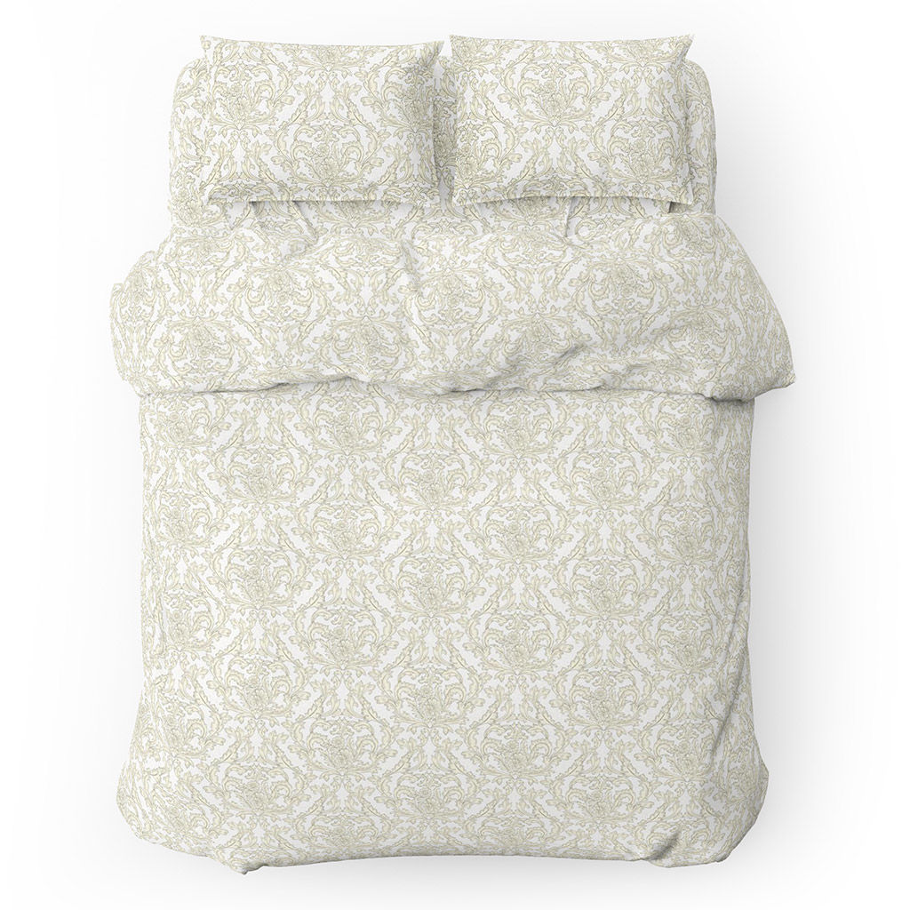 Постельное белье, комплект 2-х спальный Фландрия, 4 предмета: пододеяльник 175х215см на кнопках, евро-простыня 220х240см, 2 наволочки 70х70см с клапаном-запахом, перкаль 115г/м2, хлопок 100%, упаковка классическая ПВХ 32х41см, Домашняя мода (Ро  фото 2