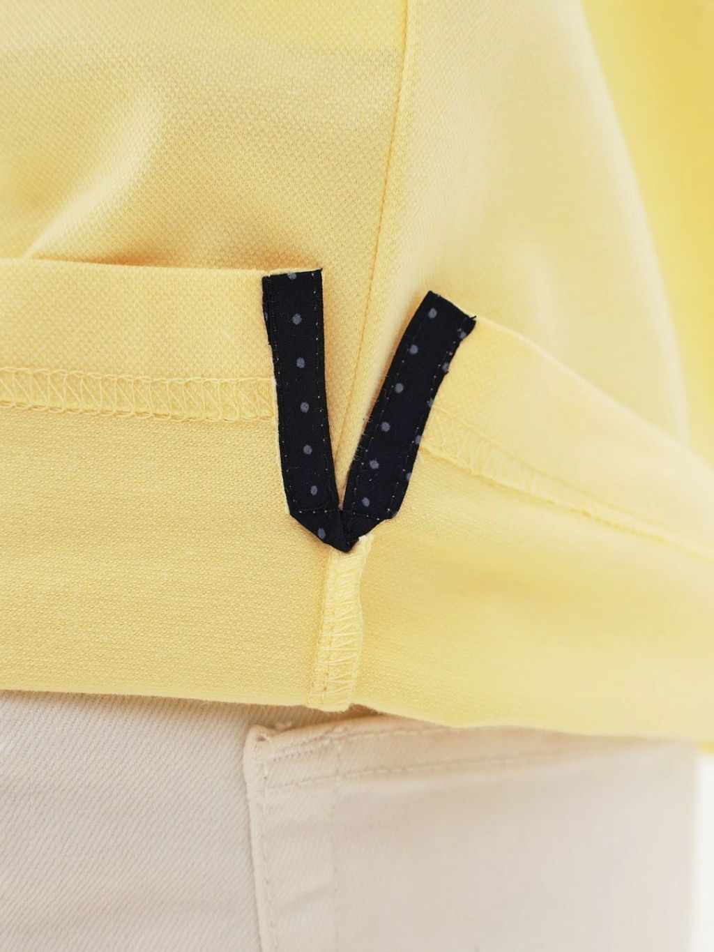 Джемпер мужской с воротником поло короткий рукав GREG G144-PO1246T-SA0048 (лимон)  фото 5