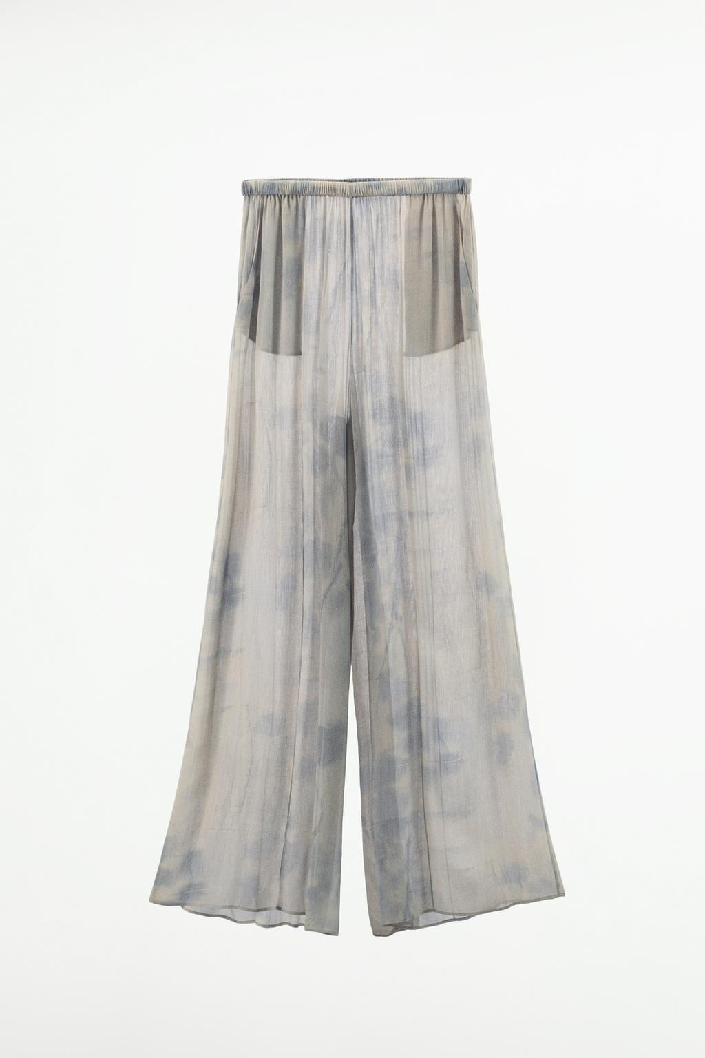 FLOWING TIE-DYE TROUSERS - Zara фото 3