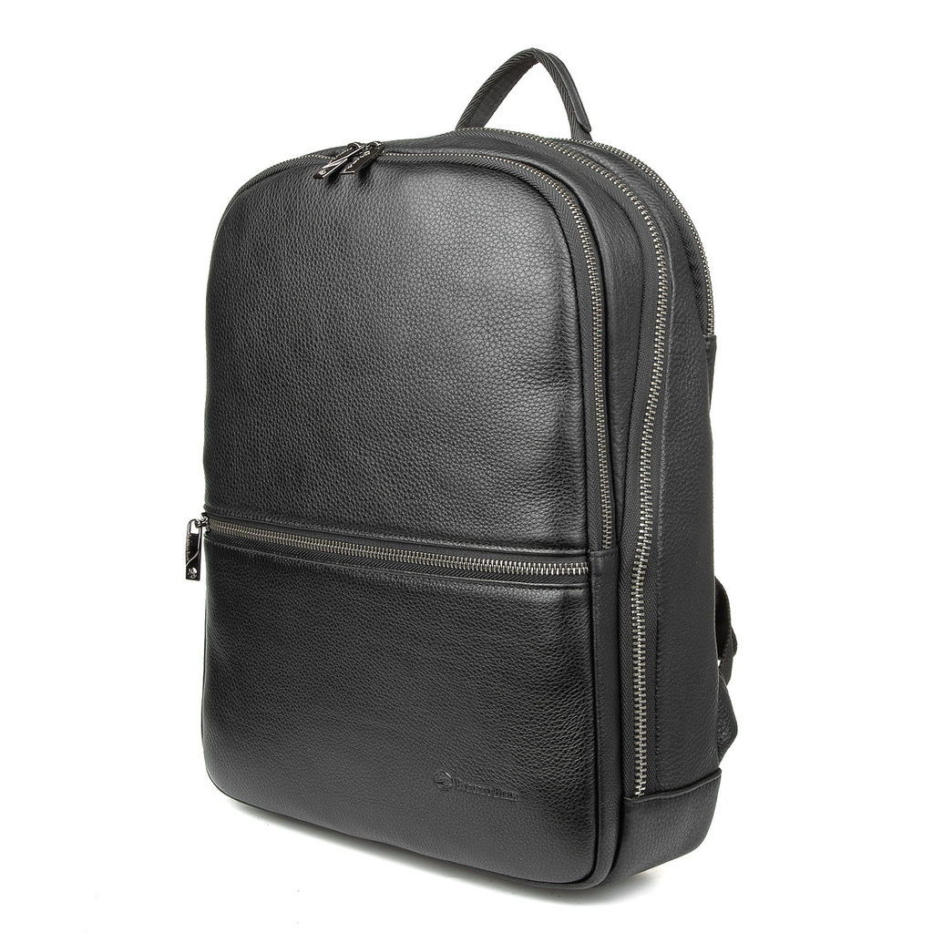 Мужской кожаный рюкзак - Barcelo biagi фото 2