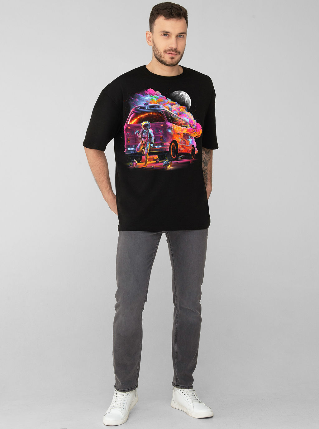 Мужская футболка оверсайз Cosmobus - Good фото 2