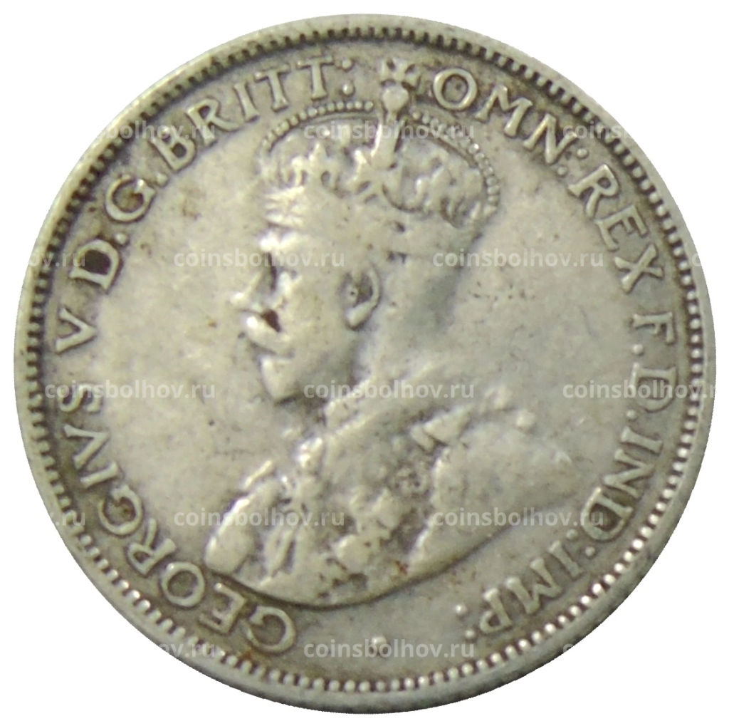 Монета 6 пенсов 1936 года Австралия