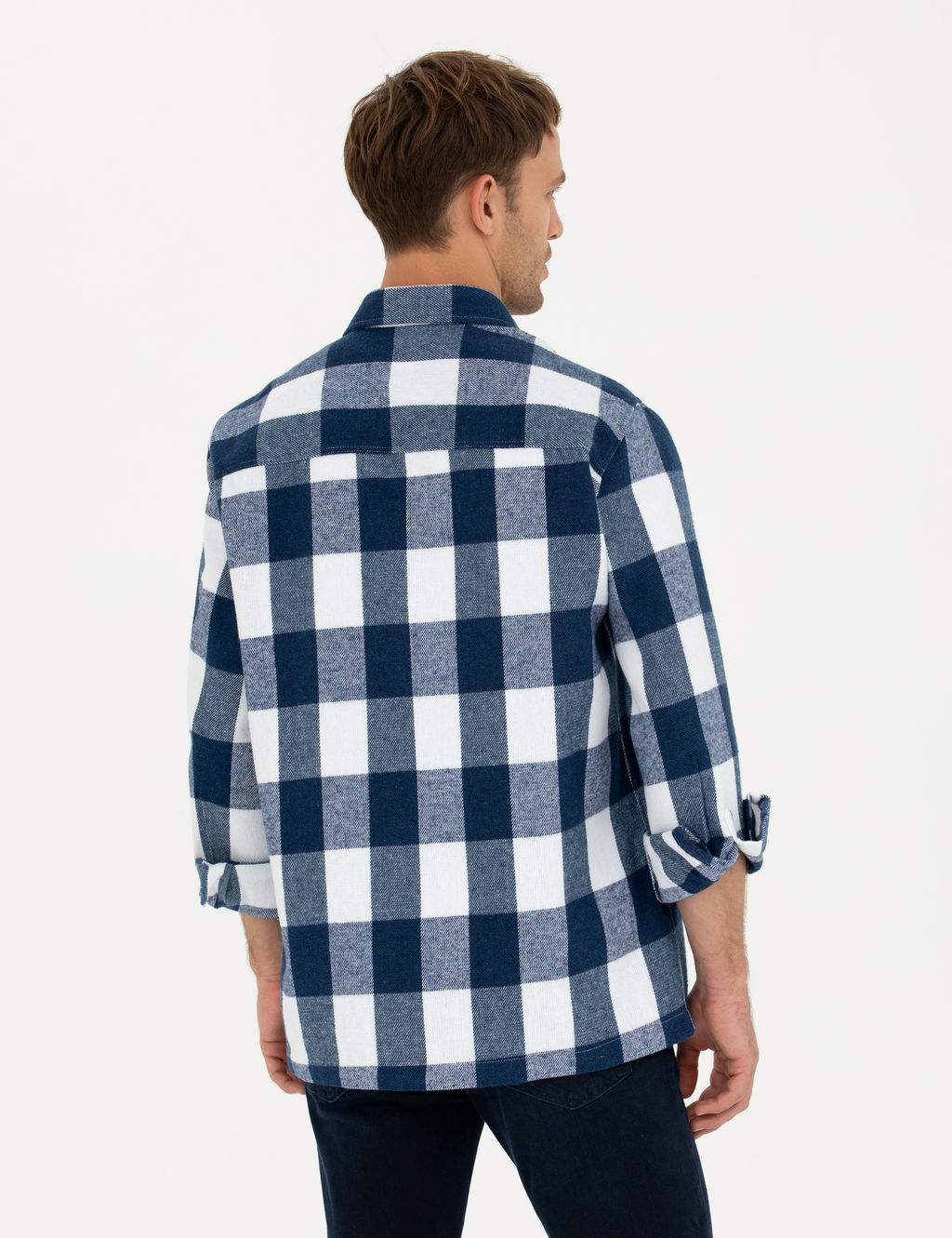 Lacivert Comfort Fit G_mlek Ceket - Pierre cardin фото 5