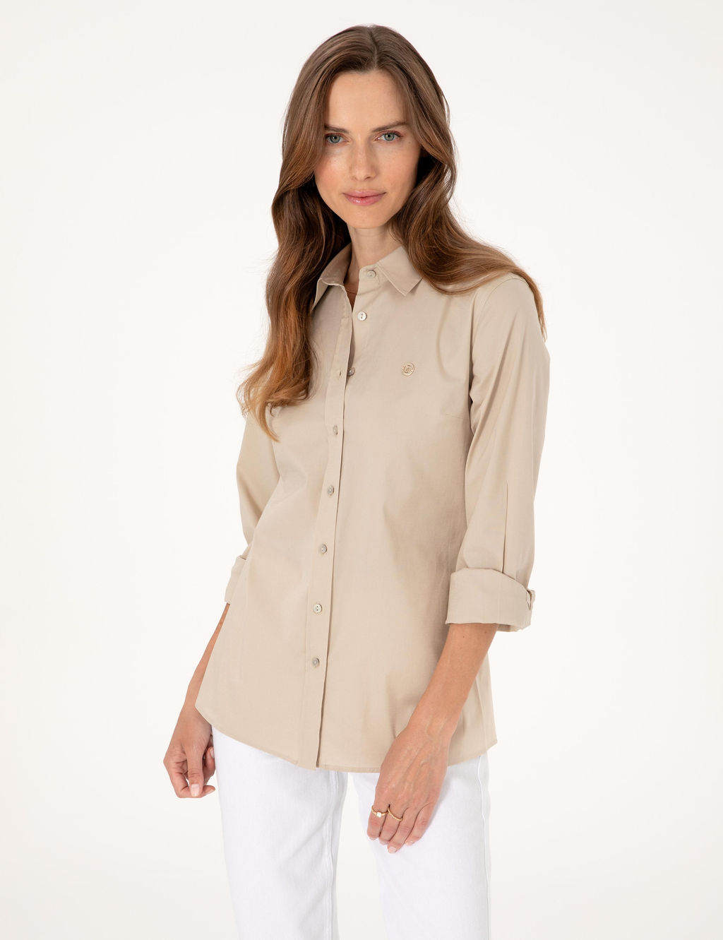 Kum Slim Fit Uzun Kollu G_mlek