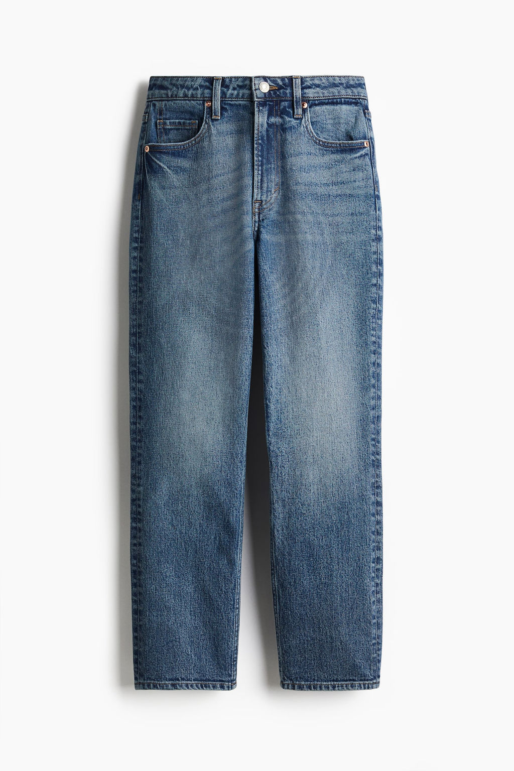Slim Straight High Ankle Jeans - H&m фото 6