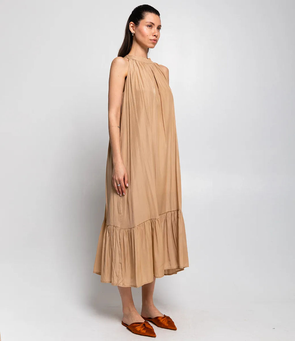 Платье #КТ1703, бежевый