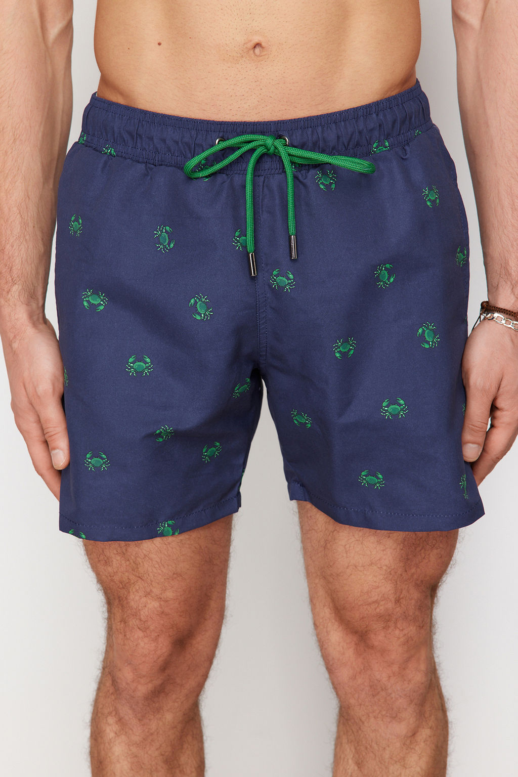 TRENDYOL MAN Lacivert Standart Fit Yengec Desenli Deniz Sortu TMNSS24DS00006 - Trendyolmilla фото 21