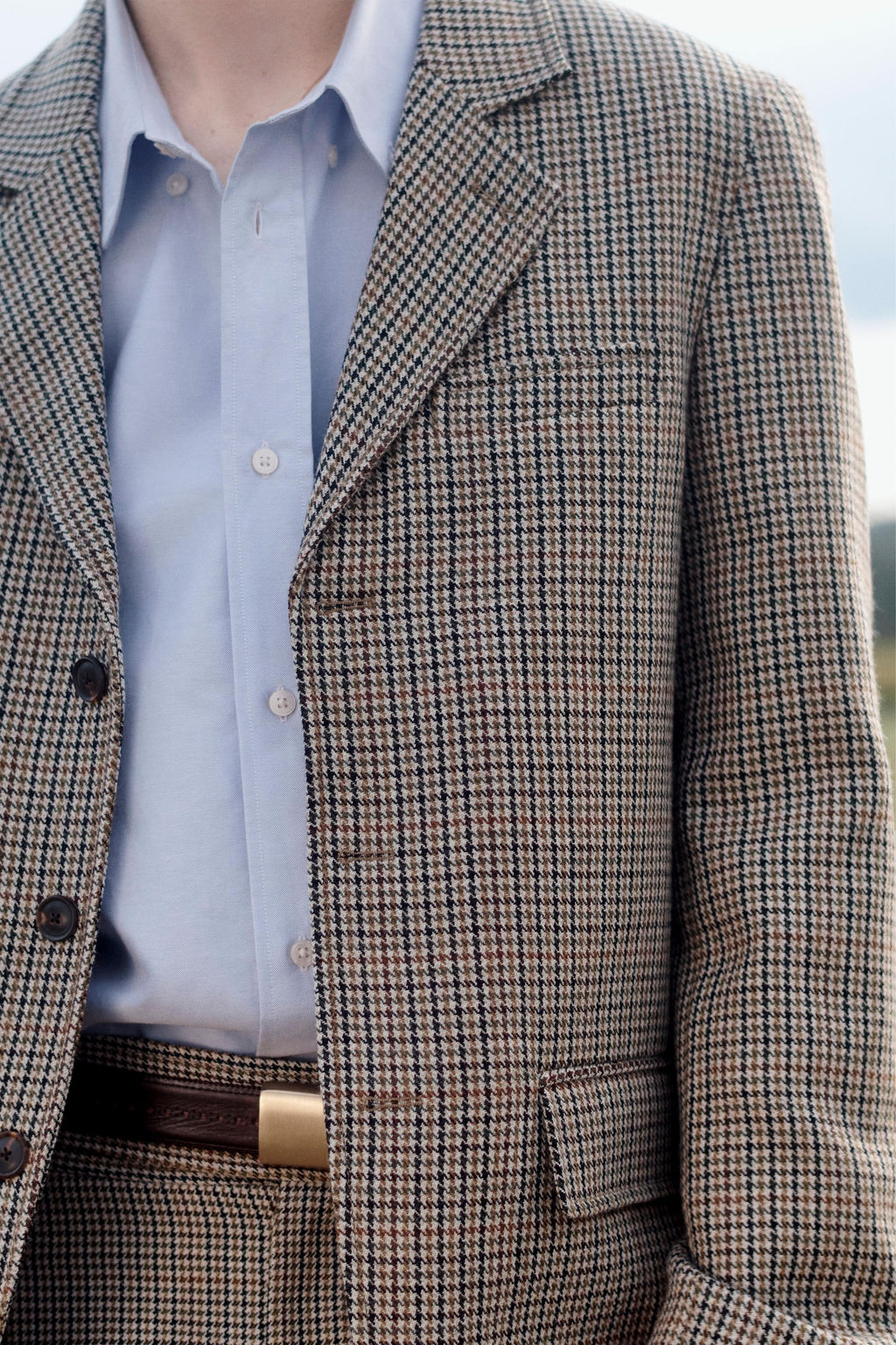 LIMITED EDITION CHECKED WOOL SUIT BLAZER - Zara фото 6