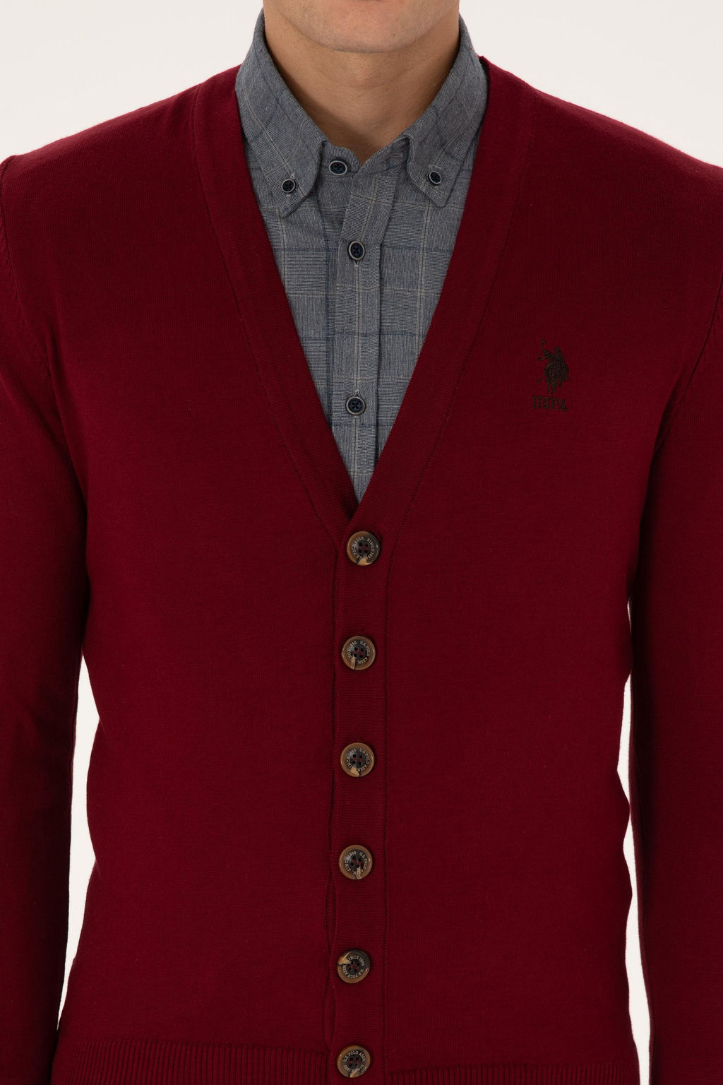 Erkek Bordo Basic Triko H_rka - U.s. polo assn фото 6