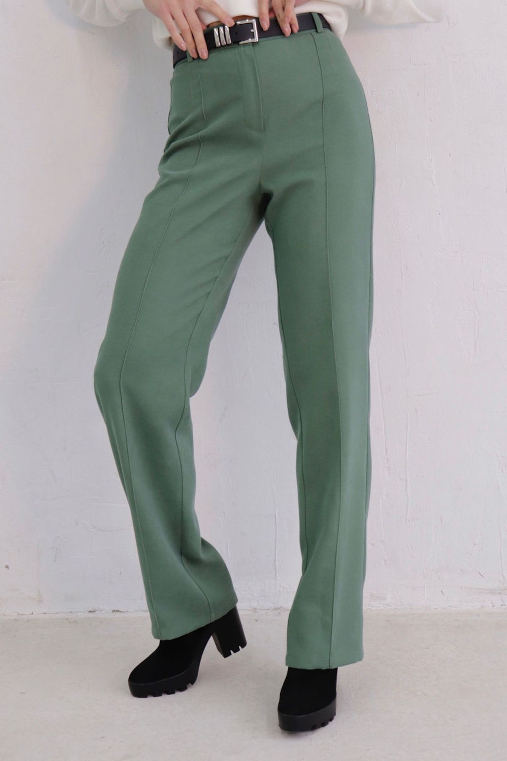 10972 Брюки со стрелками чёрные - Martichelli фото 8