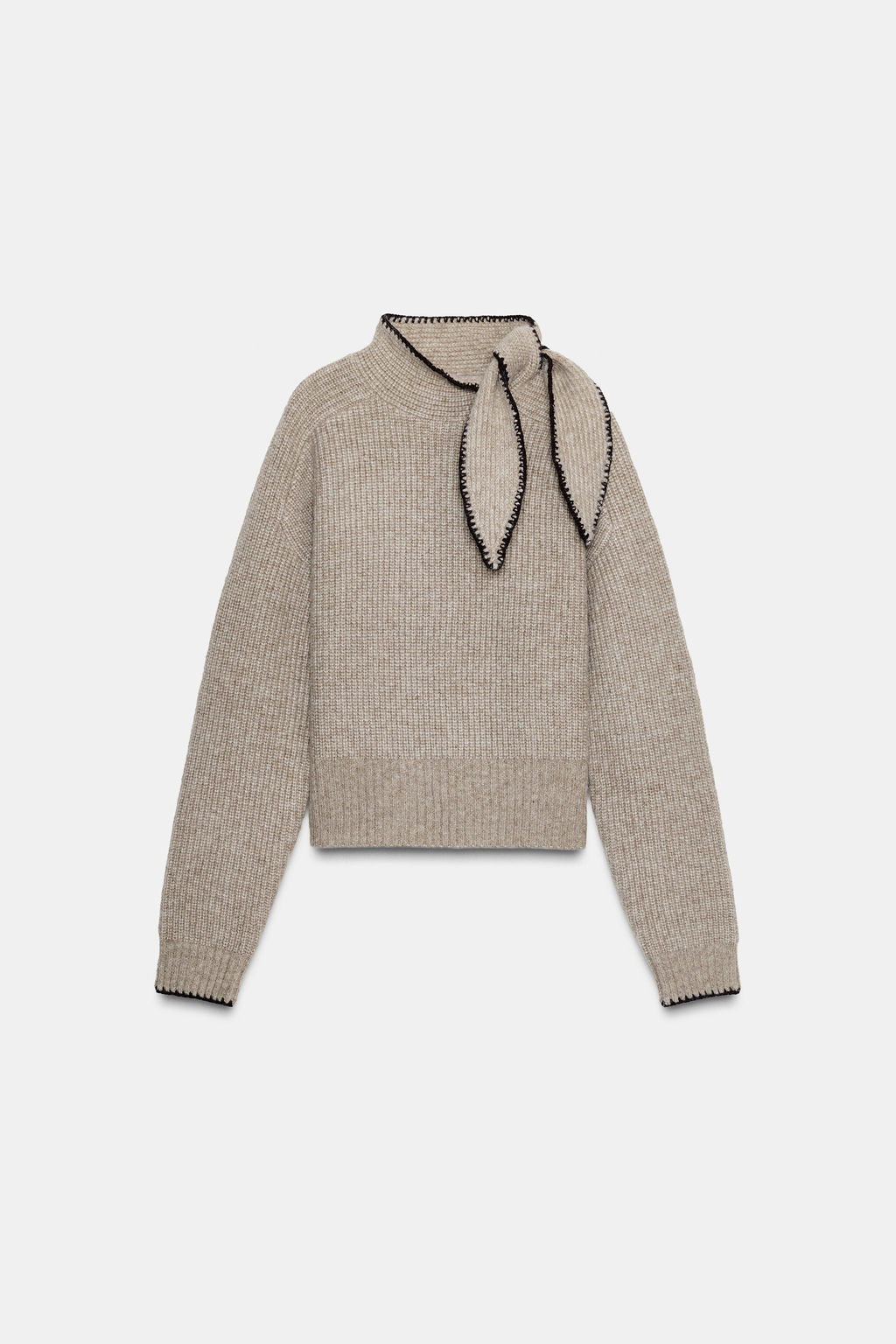 KNIT JUMPER WITH BOW - Zara фото 4