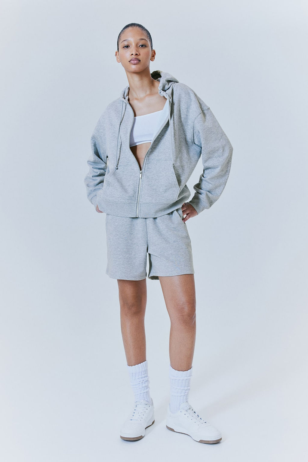 Chaqueta sudadera con capucha y cremallera - H&m фото 4