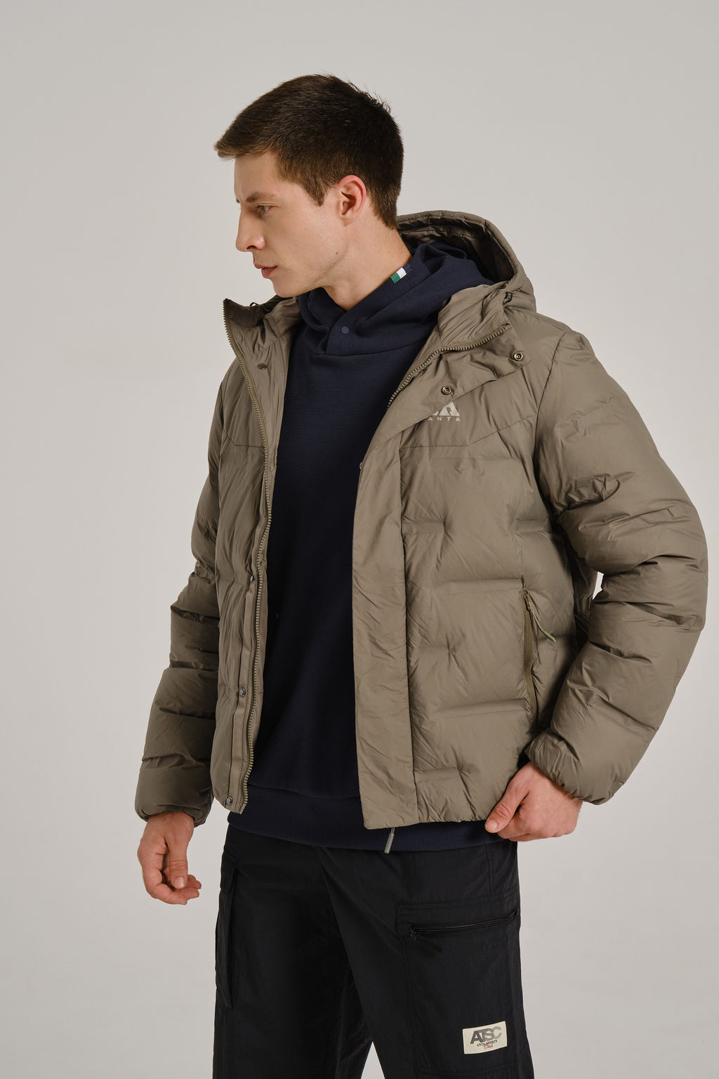 Пуховик короткий Хаки OUTDOOR Down Jacket - Anta фото 4