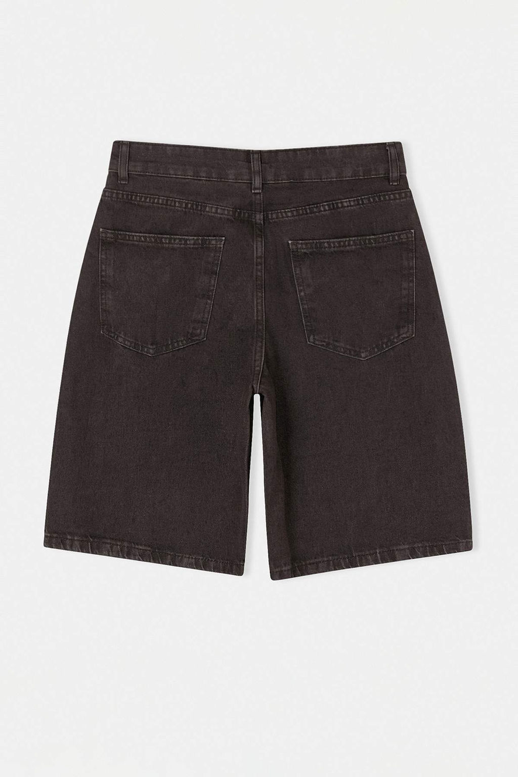 Kahverengi Vintage Y?kama Yuksek Bel Denim Bermuda TWOSS26SR00105 - Trendyolmilla фото 2