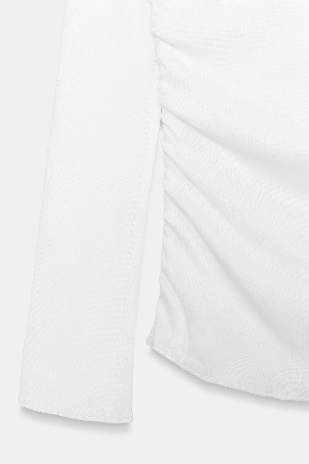 GATHERED BANDEAU T-SHIRT - Zara фото 10
