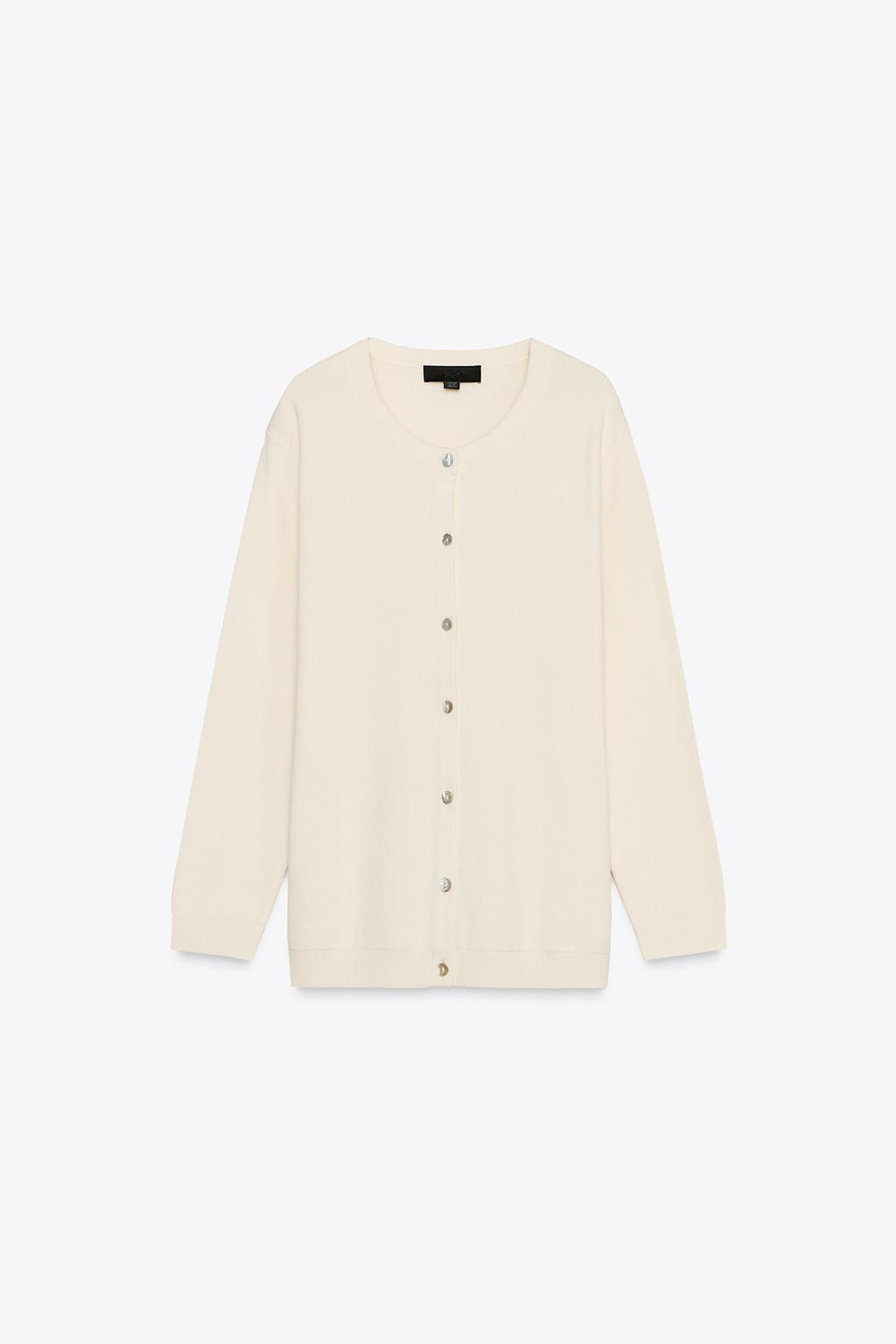 PLAIN KNIT CARDIGAN - Zara фото 4