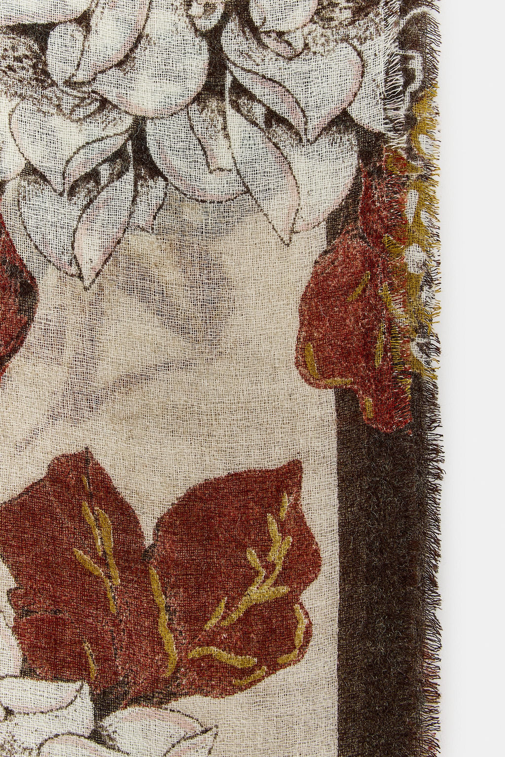 FLORAL PRINT SCARF - Zara фото 4