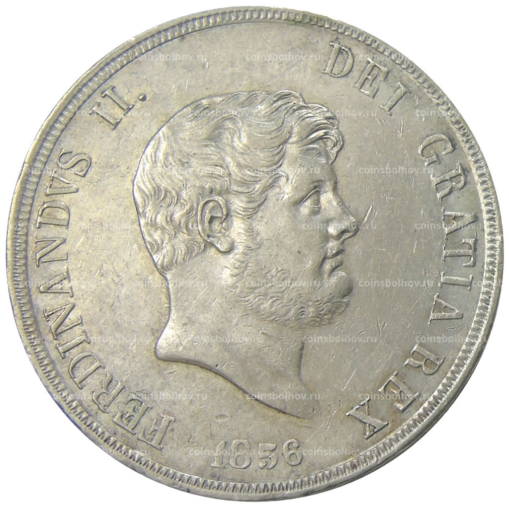 120 грано 1856 года Итальянские государства  Королевство Обеих Сицилий