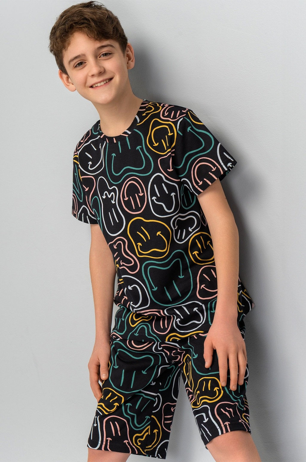 Хлопковый костюм для мальчика Happyfox