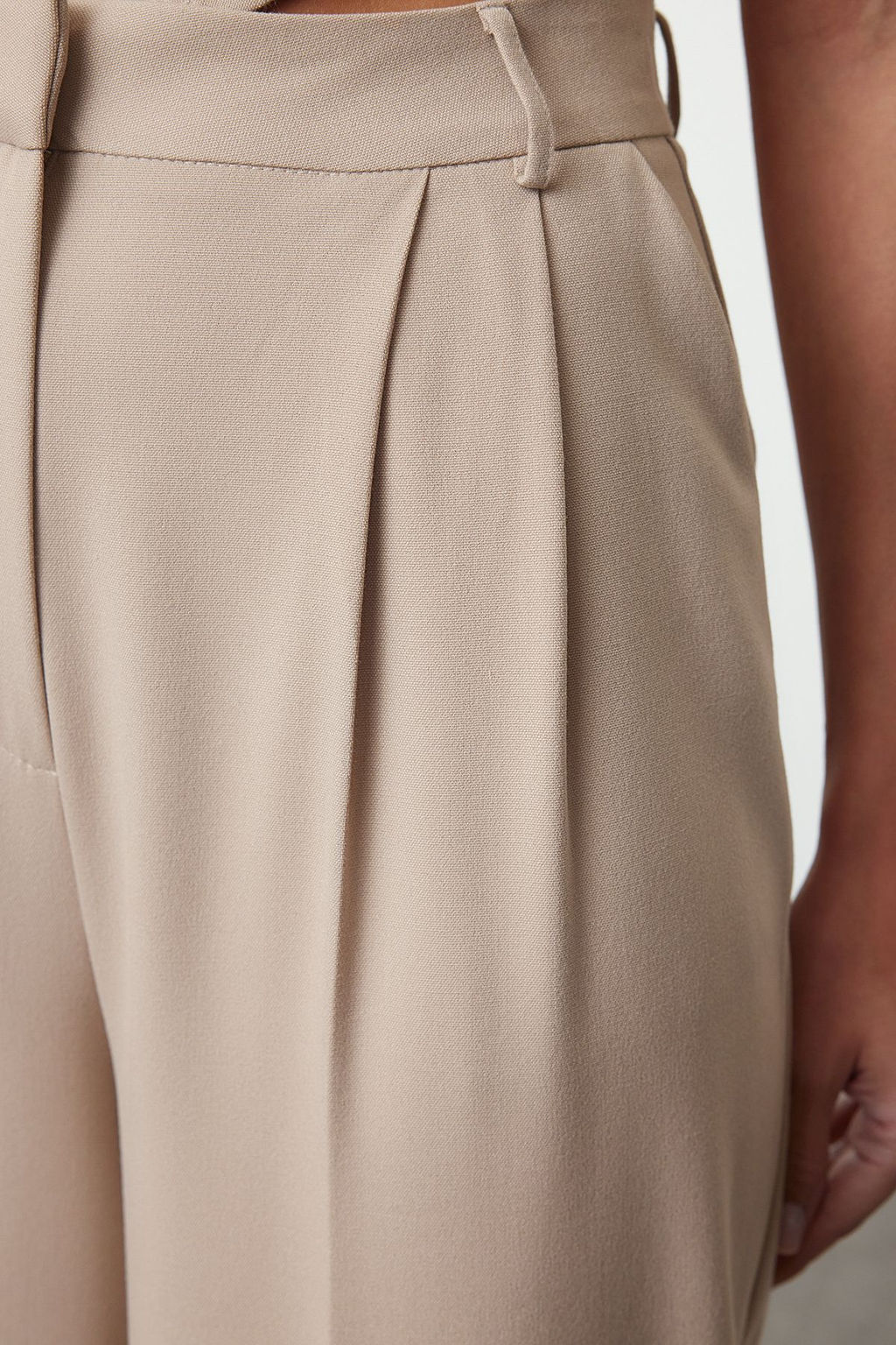 TRENDYOLMILLA Antrasit Bol Paca Dokuma Pantolon TPRAW23PL00016 фото 12