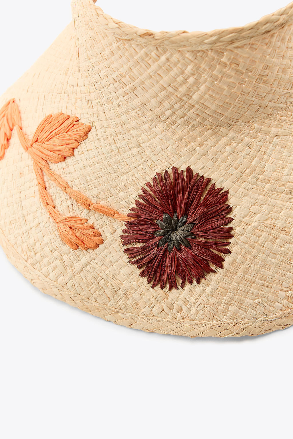 FLORAL WOVEN VISOR