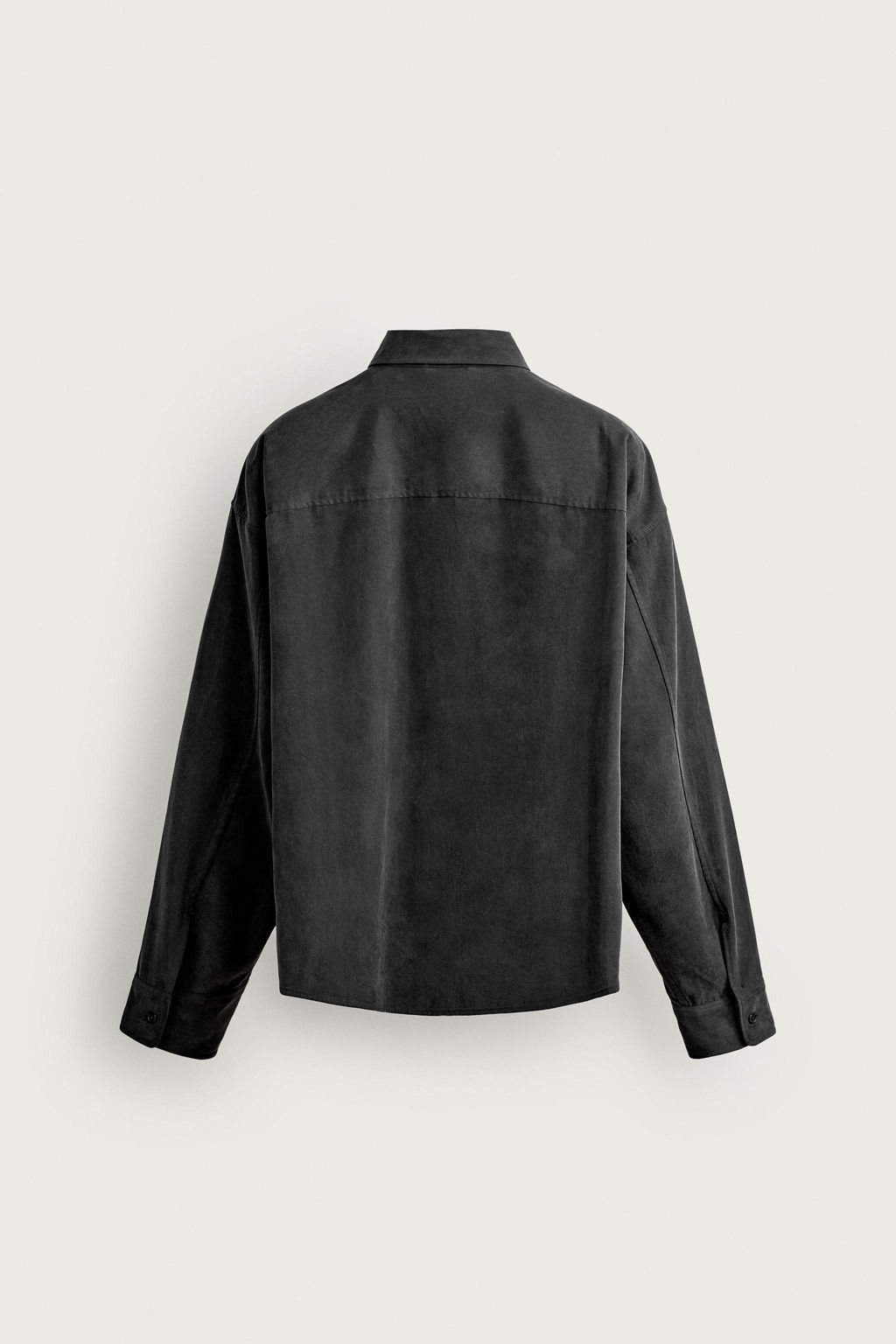 CAMISA FLUIDA RELAXED FIT / Gris oscuro - Zara фото 7