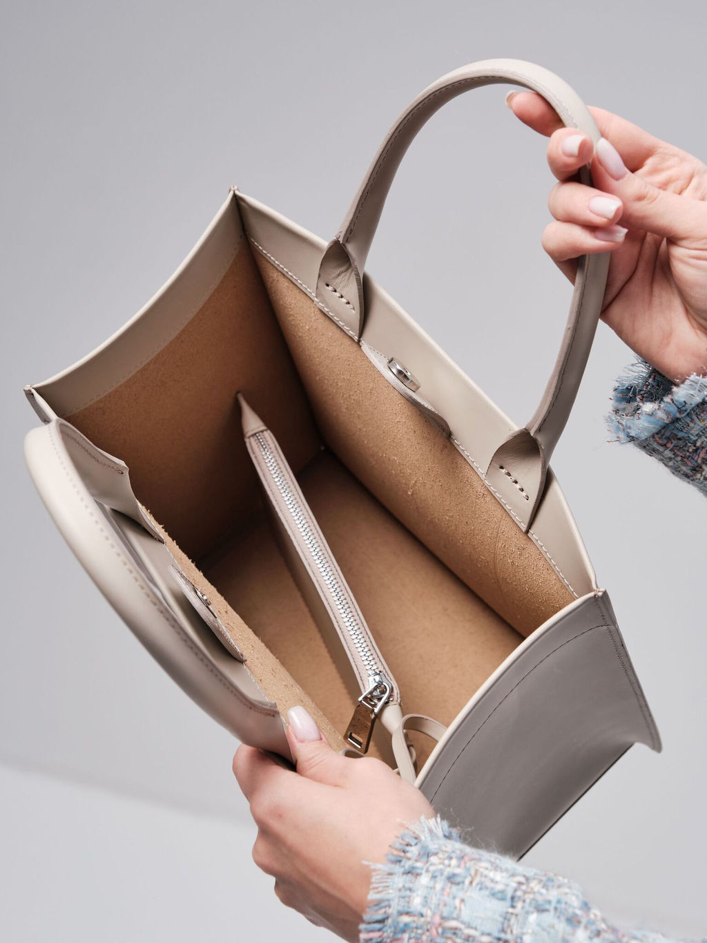 Сумка кожаная Azaro 30586 розовый фламинго - Deboro фото 28