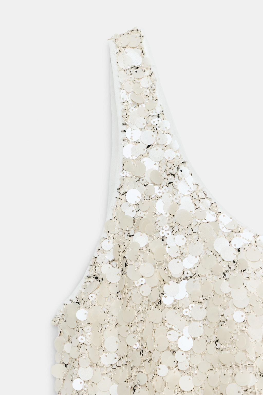 TOP TIRANTES LENTEJUELAS / Beige claro - Zara фото 7