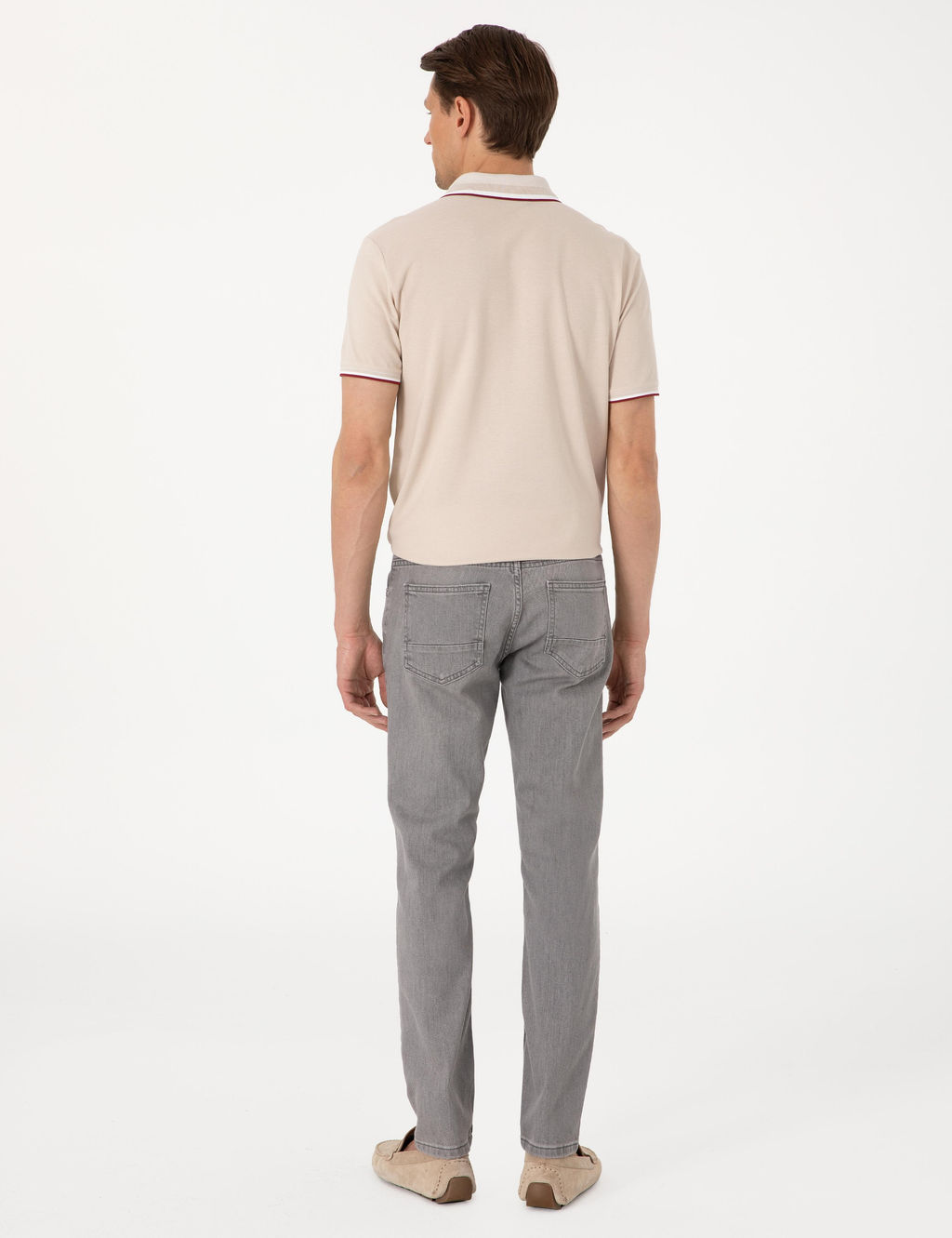 Gri Slim Fit Jean Pantolon