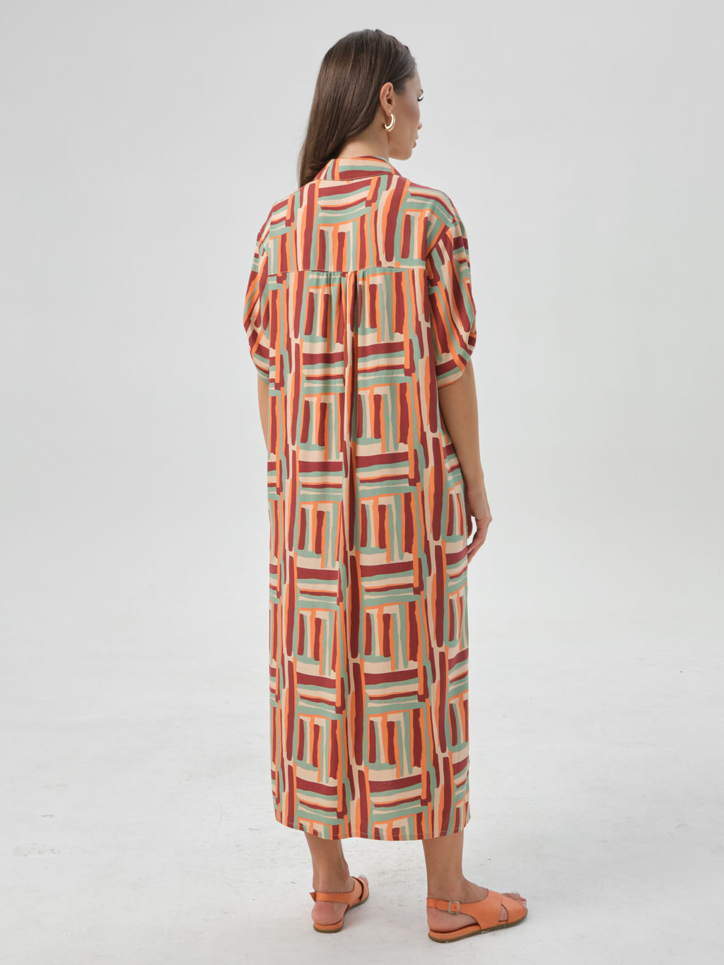 Платье из вискозы с принтом - Stilla фото 5