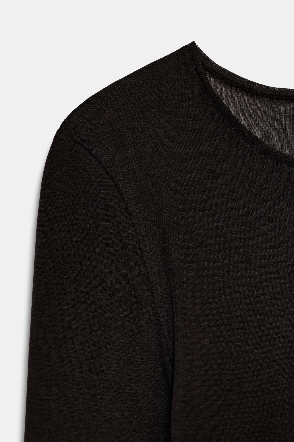 SUPIMA® LONG SLEEVE T-SHIRT - Zara фото 14