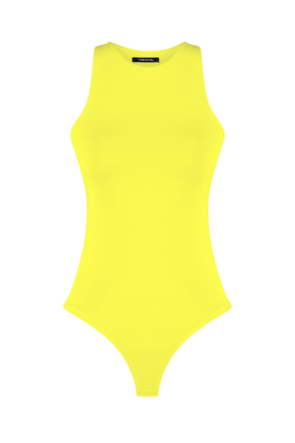 Sar? Halter Yaka Vucuda Oturan Esnek Alttan C?tc?tl? Orme Body TWOSS20BD0044