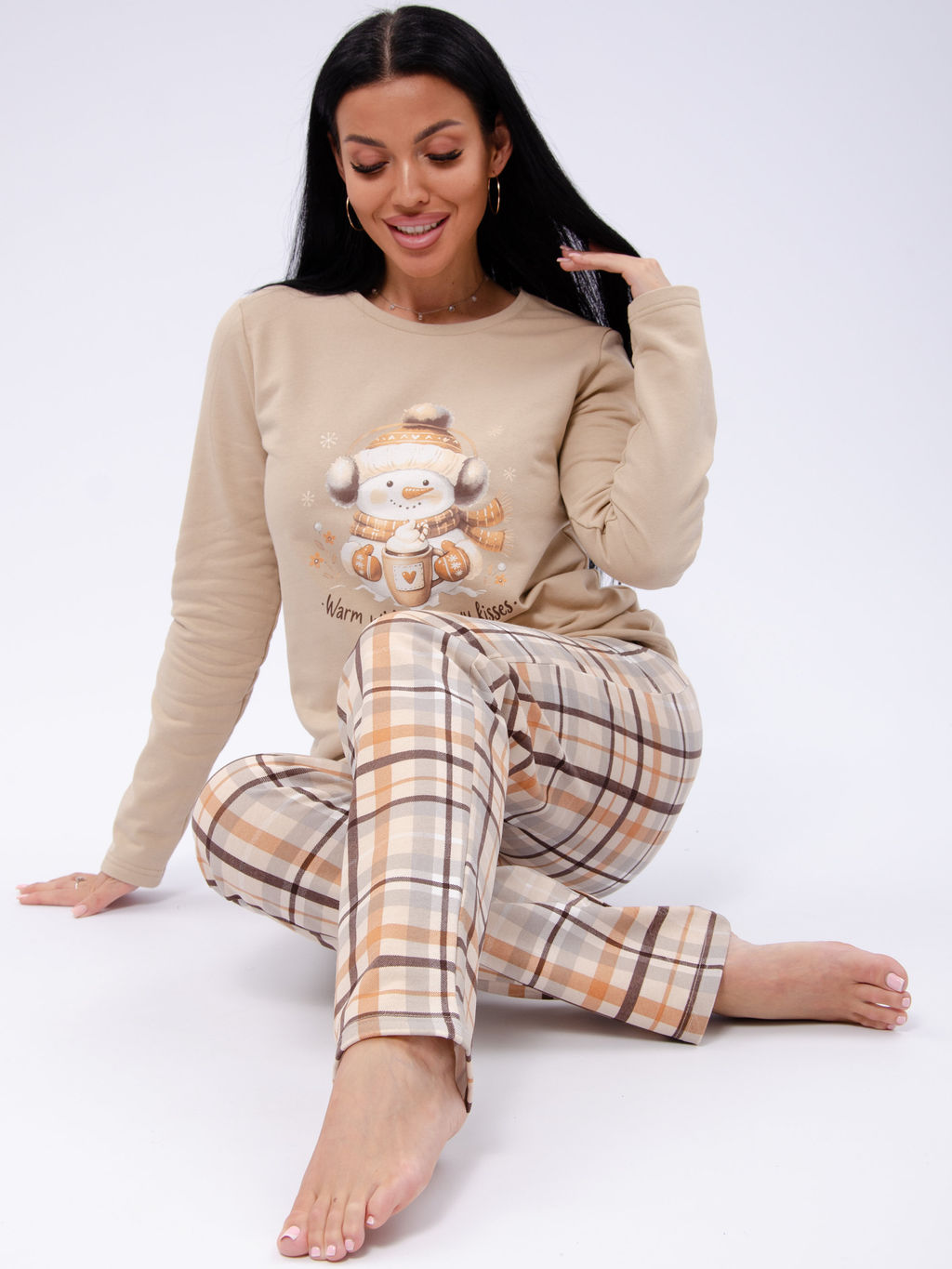 Пижама Ладушка, футер начёс - Малина фото 14