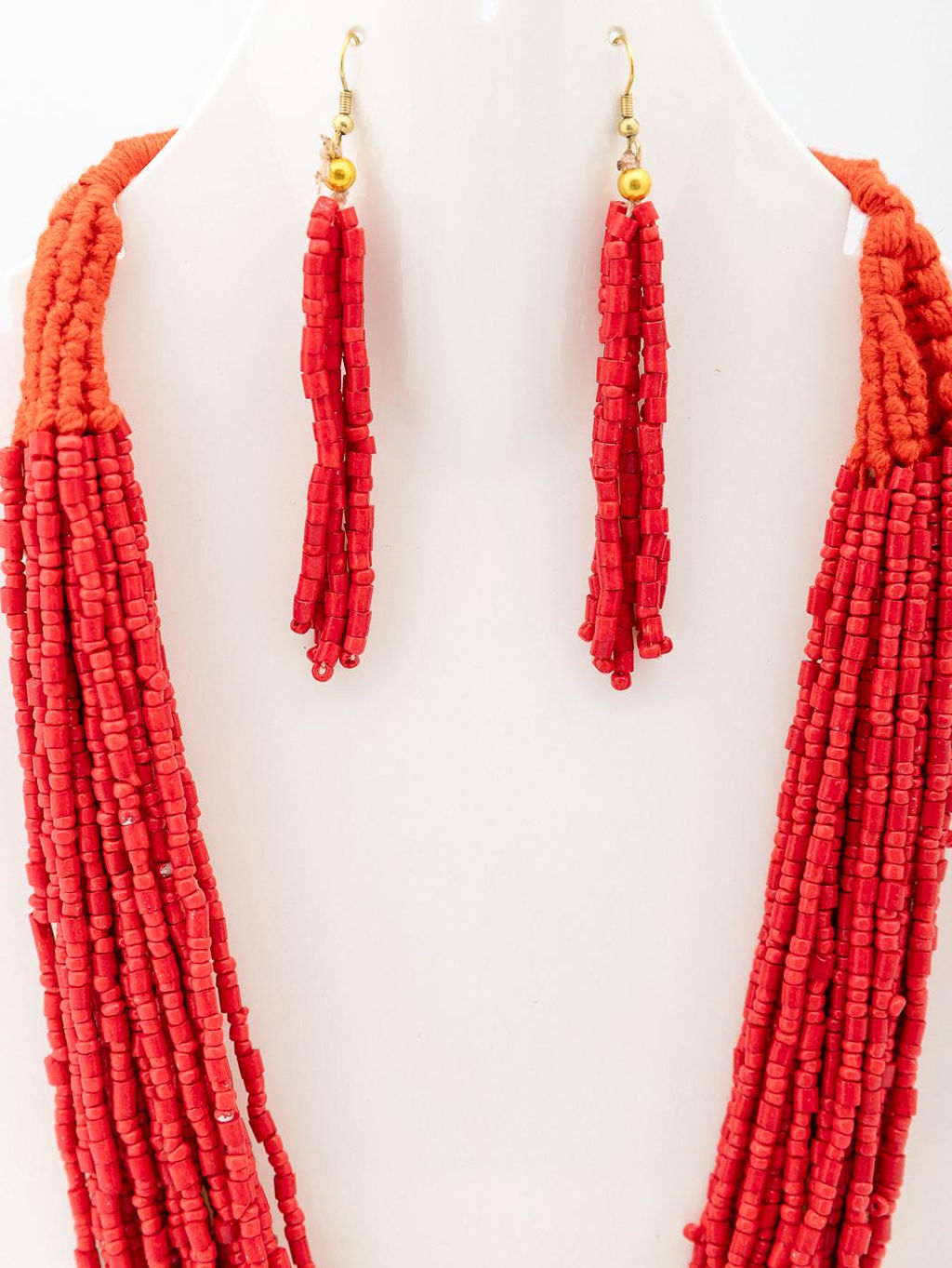 Украшение набор бусы и серьги (бисер) №0711/5/5 - Ганг фото 2