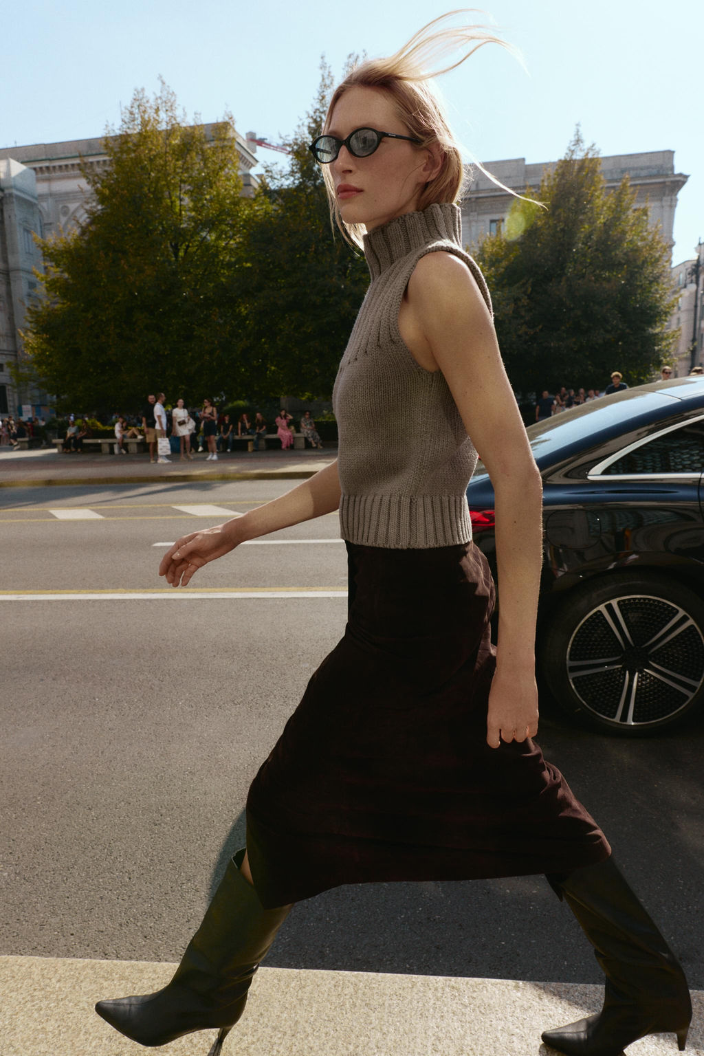 KNITTED HIGH-NECK TOP - Zara фото 3