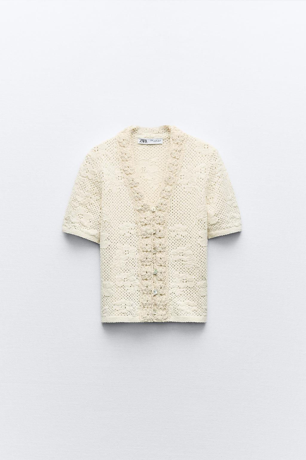 POINTELLE KNIT ROMANTIC TOP - Zara фото 2