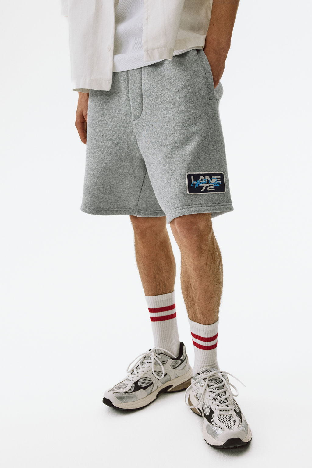Pantal?n corto en sudadera Relaxed Fit - H&m фото 5