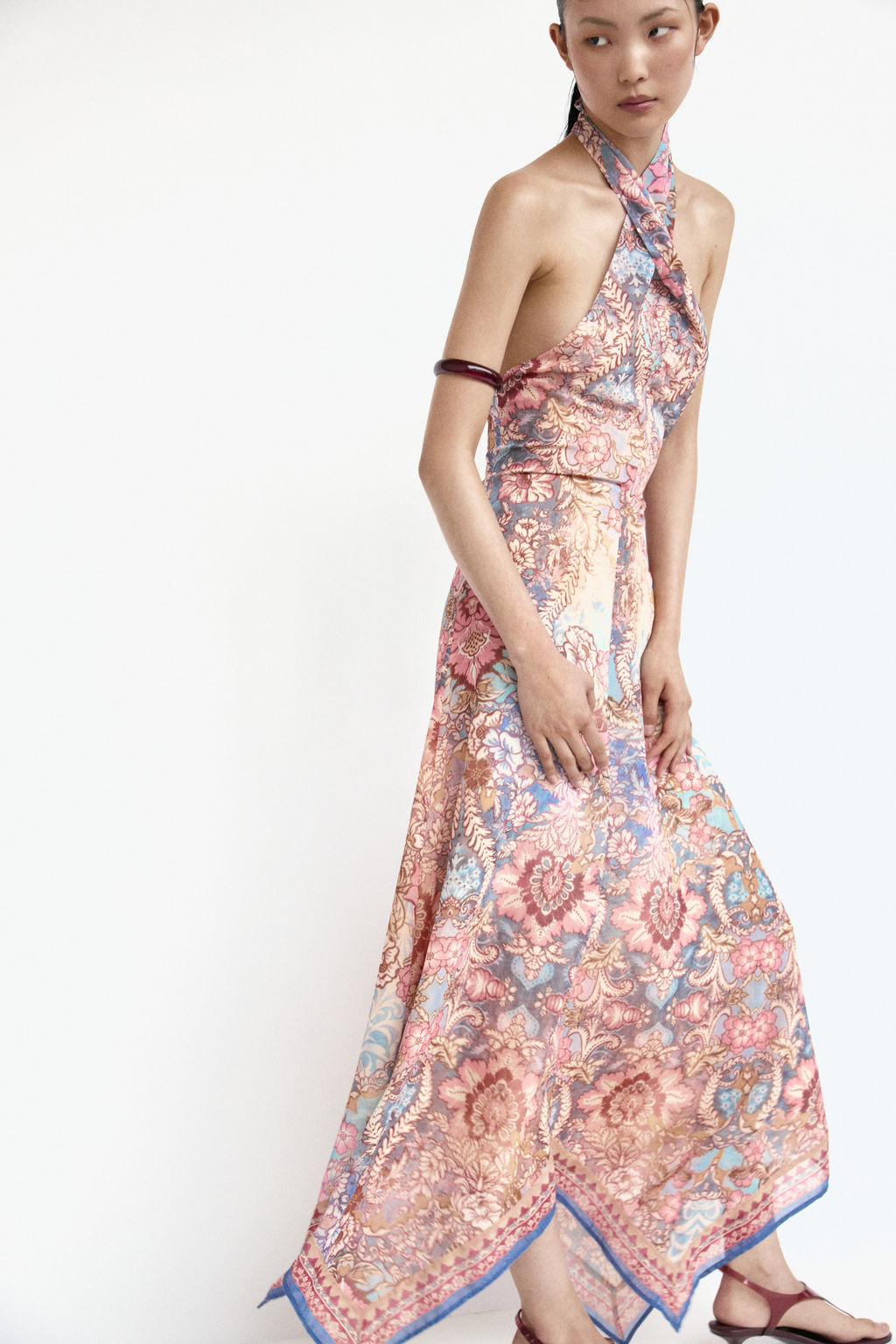 Vestido halter de gasa - H&m фото 6