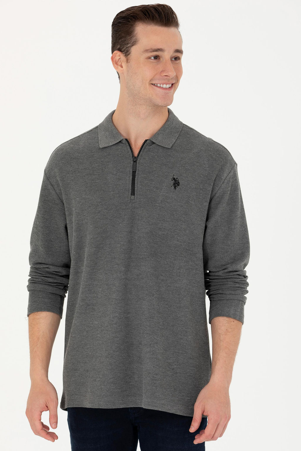 U. S. Polo Assn / Мужской свитшот антрацитового цвета - U.s. polo assn фото 17