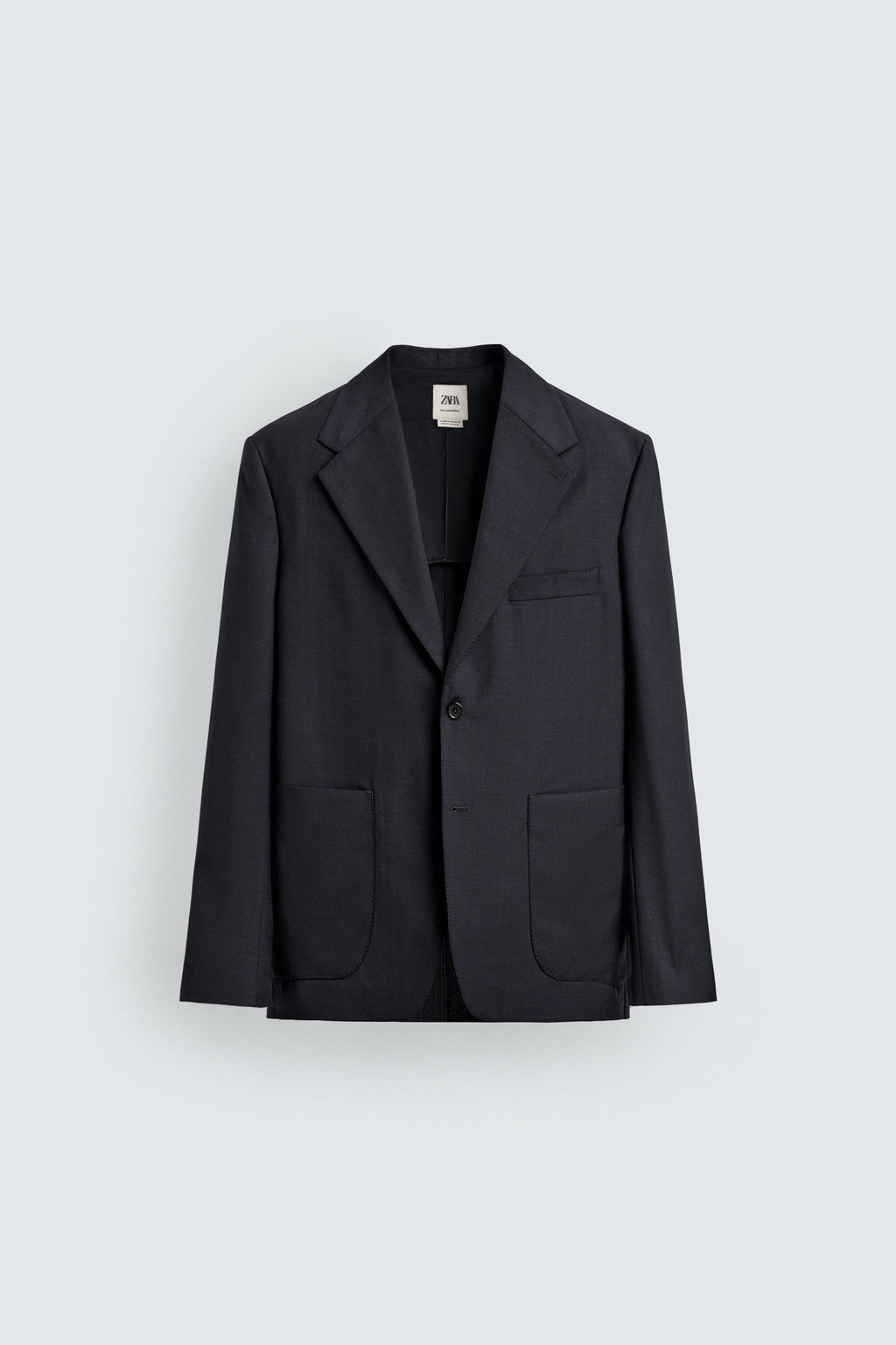 BLAZER RELAXED FIT 100% LANA / Marino - Zara фото 8