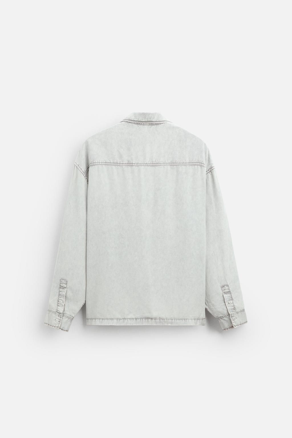 FADED LYOCELL SHIRT - Zara фото 2