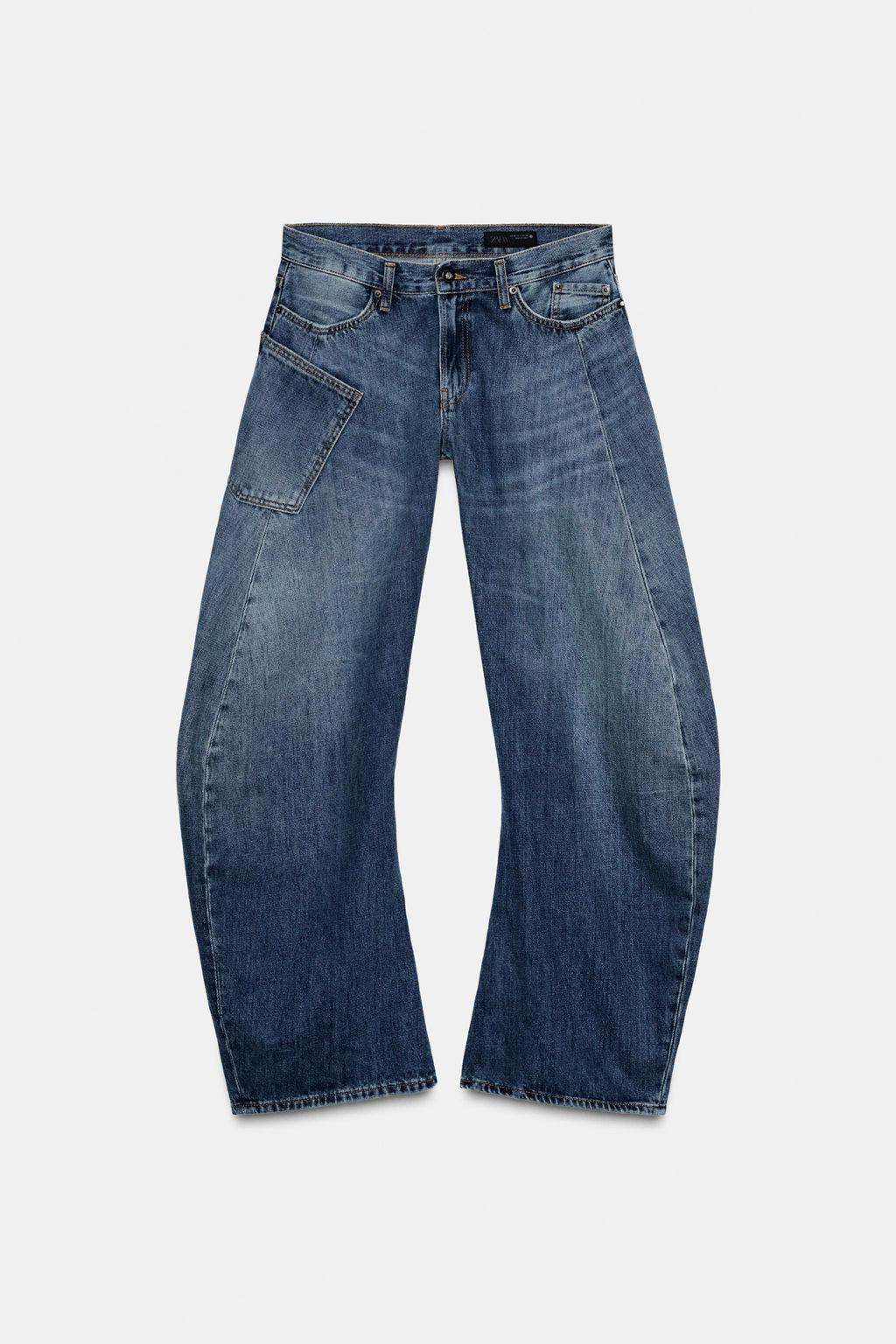 ZW COLLECTION LOW-RISE RELAXED JEANS - Zara фото 7