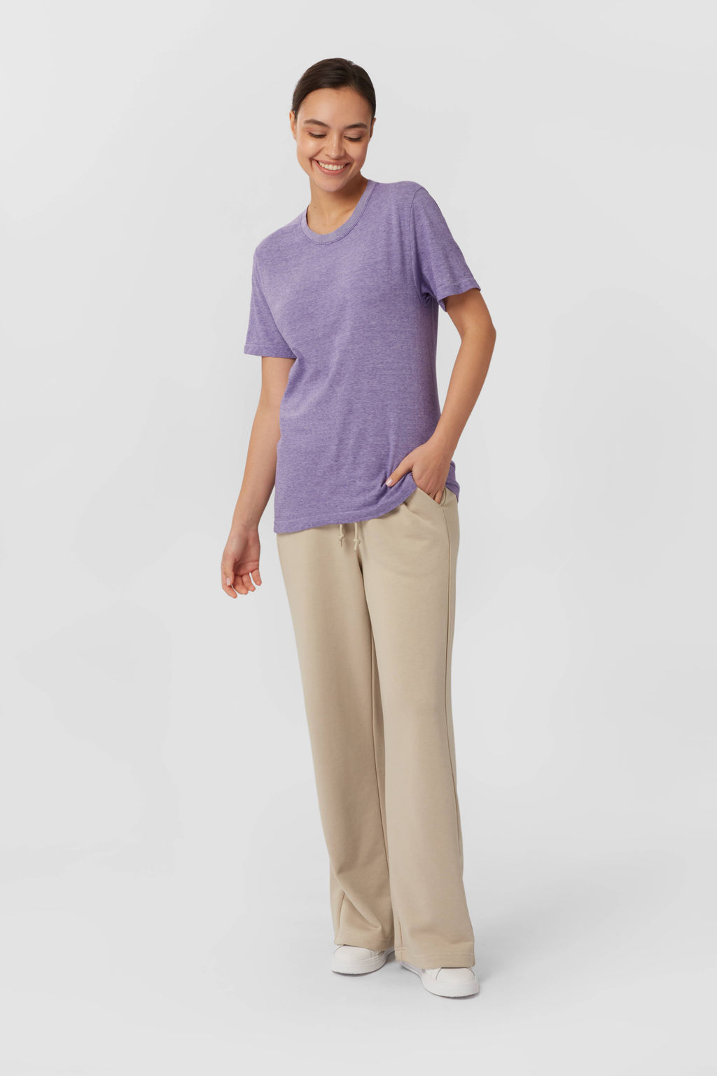 TEKSA Футболка женская WSS 001 violet-white
