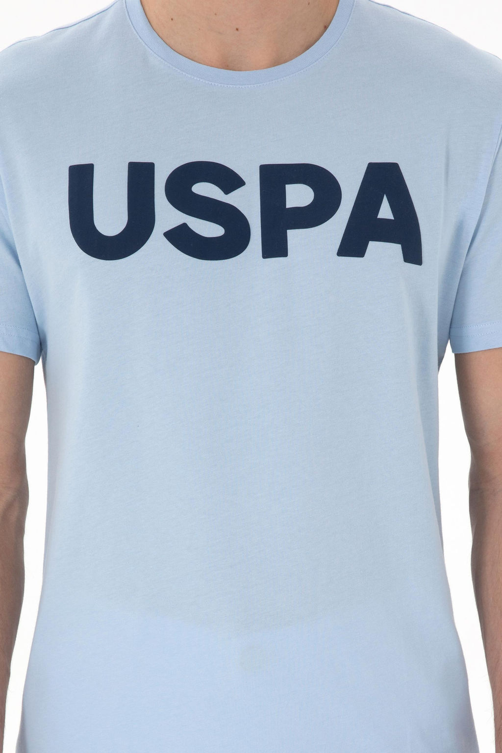 Erkek Regular Fit Bisiklet Yaka A__k Mavi Basic Ti__rt Sepette S_rpriz _ndirim - U.s. polo assn фото 6