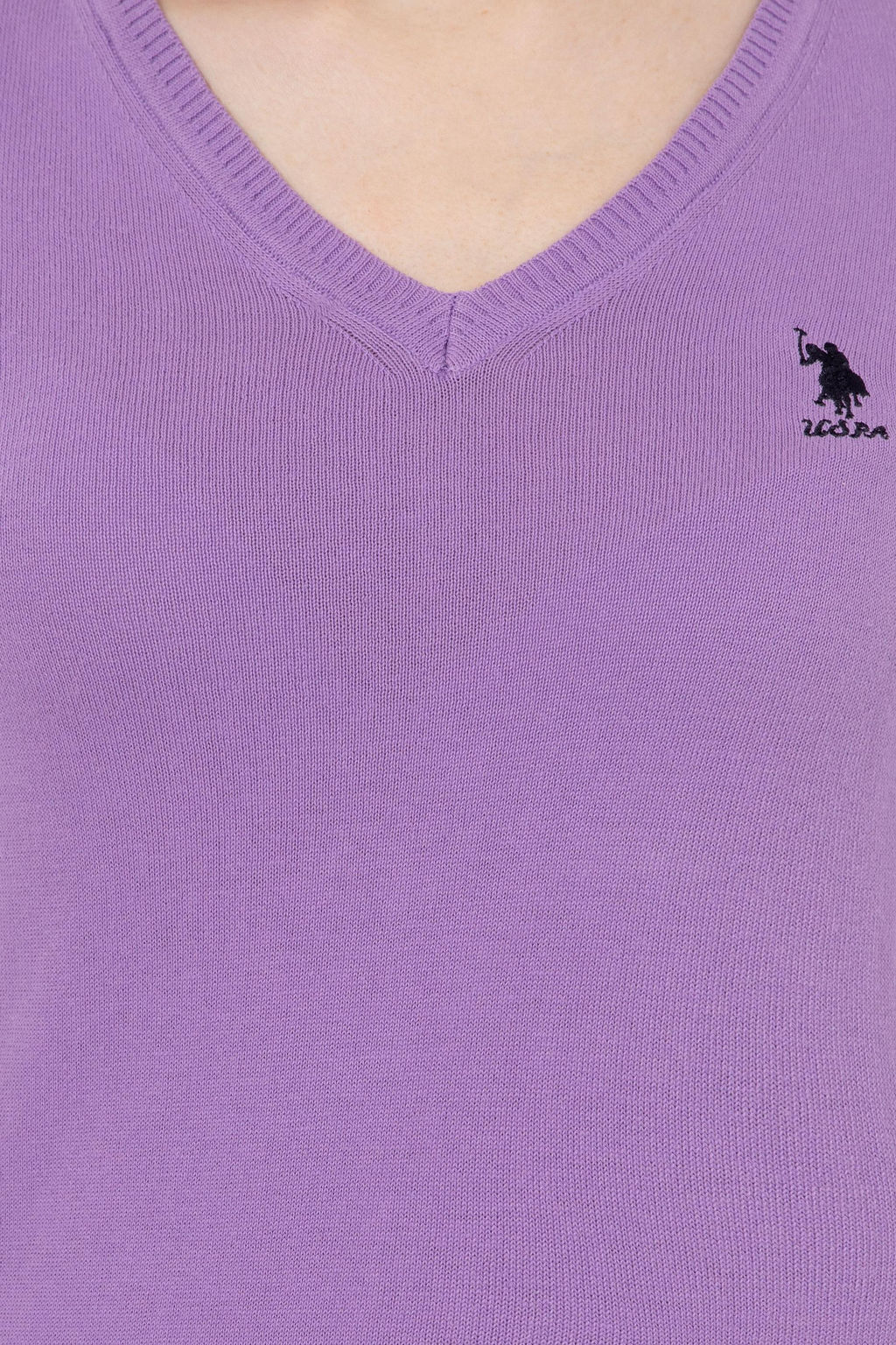 U. S. Polo Assn Женский сиреневый базовый свитер - U.s. polo assn фото 18